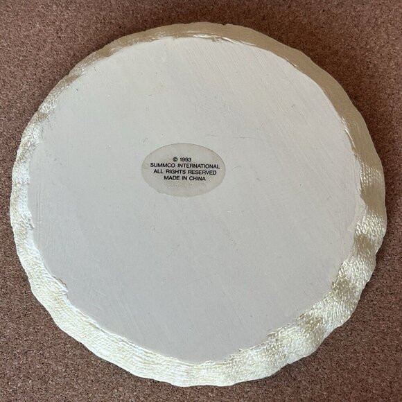 Vtg 90s Miniature Resin Asparagus Tea Set Mini Doll House Plate Garden Cottage - Picture 14 of 16